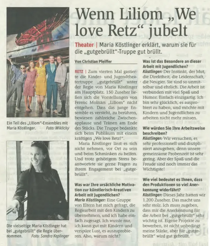 Press clipping about gutgebrüllt