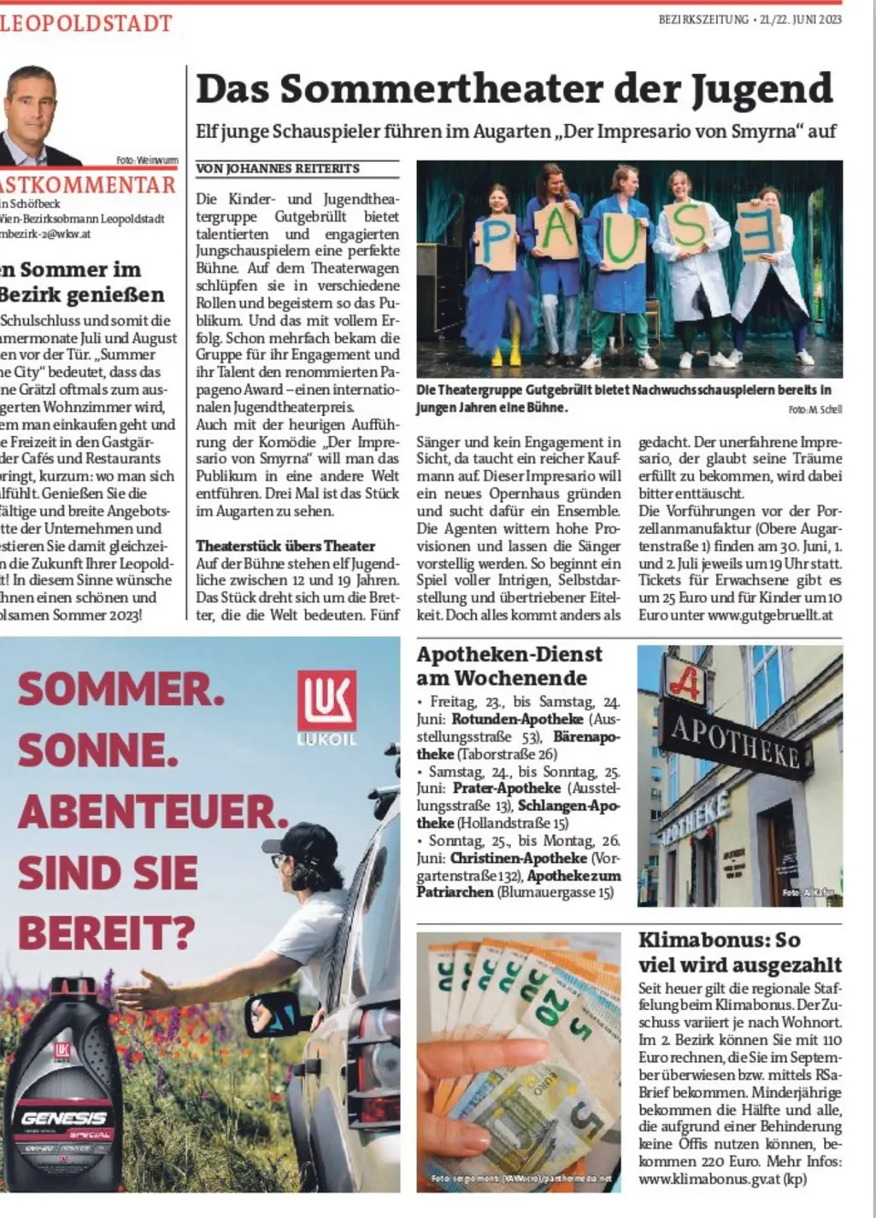 Press clipping about gutgebrüllt