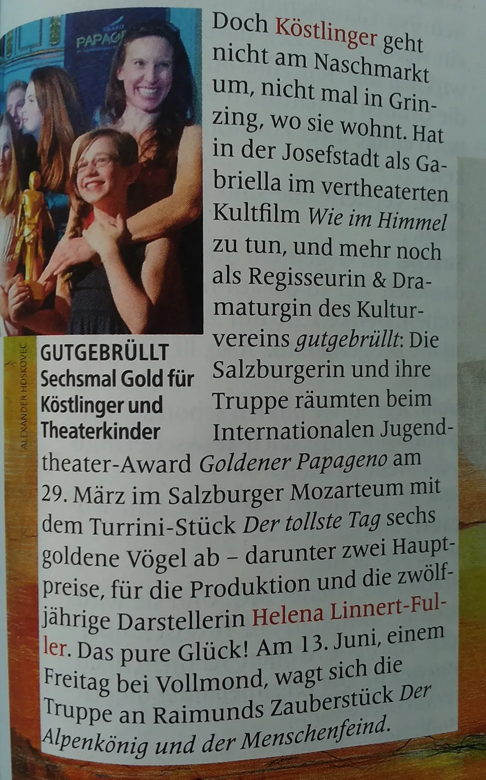 Press clipping about gutgebrüllt