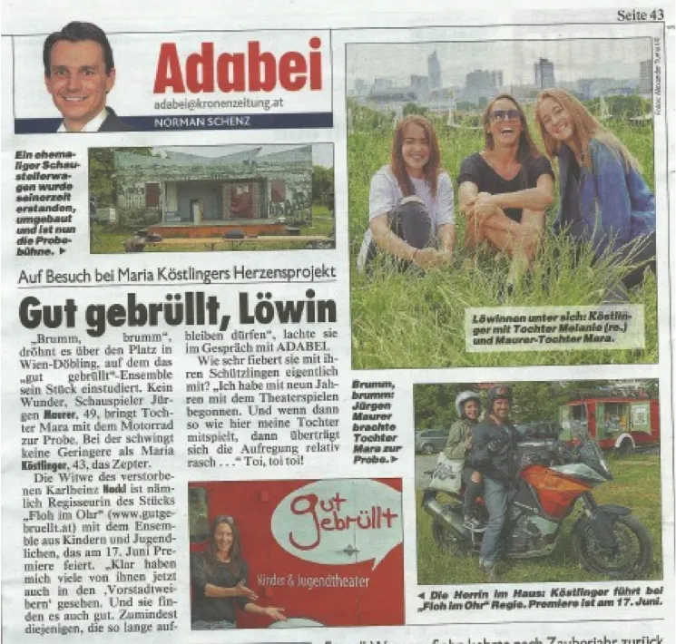 Press clipping about gutgebrüllt