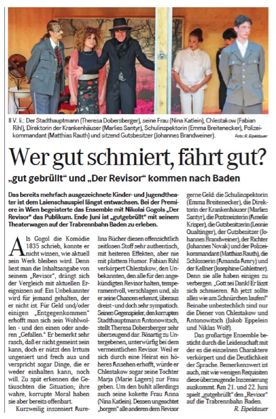 Press clipping about gutgebrüllt