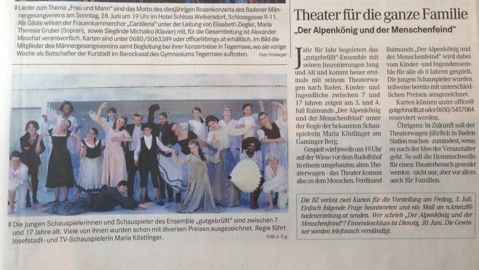 Press clipping about gutgebrüllt