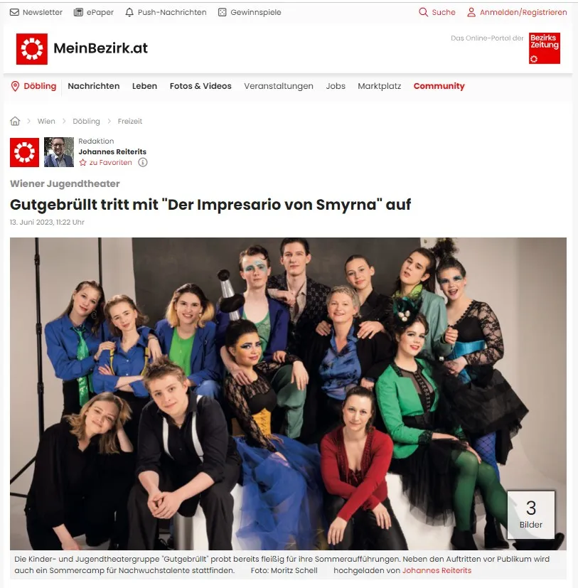 Press clipping about gutgebrüllt