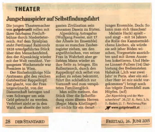 Press clipping about gutgebrüllt